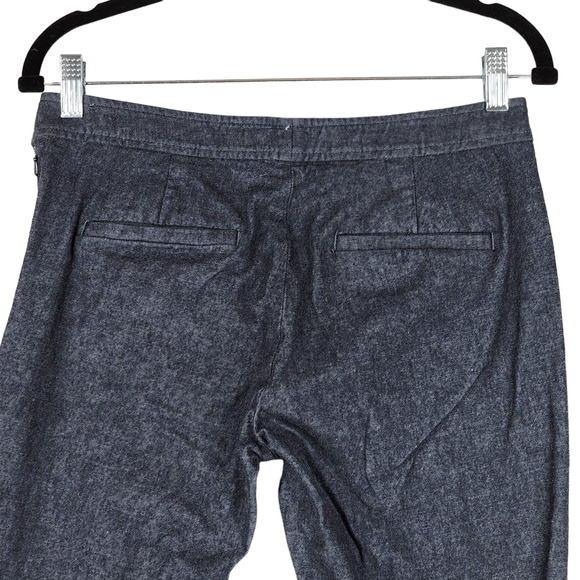 Banana Republic Sloan Fit Crop Pants sz 4 Women Muted Blue Buttons 30x26 Stretch - Picture 4 of 9